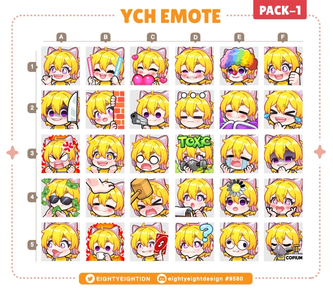6xStandard Emotes