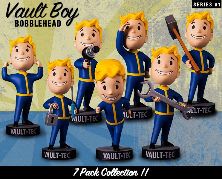Fallout® 4: Vault Boy 111 Bobbleheads Series One 7 Pack