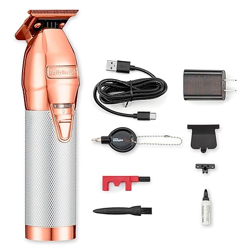 BaBylissPRO FX+ Professional Barber Cord/Cordless Hair Trimmers - Rosegold