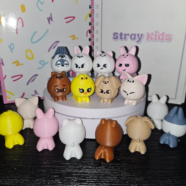 Stray Kids SKZoo mini 3D print figures
