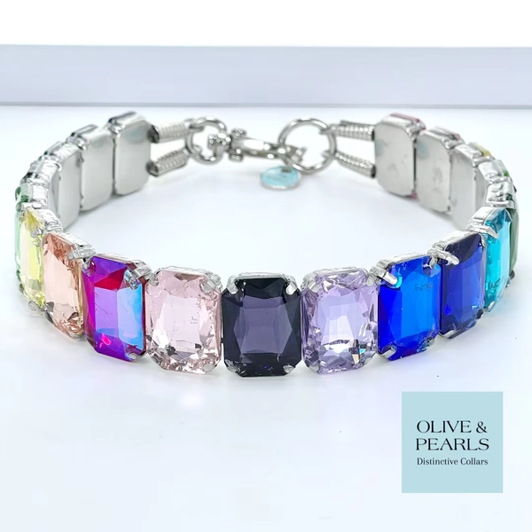 The "Kiki" Jeweled Dog Collar, Crystal Dog Collar