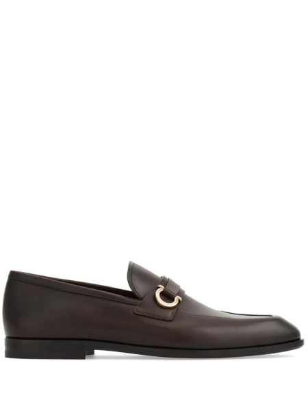 Gancini Leather Loafers