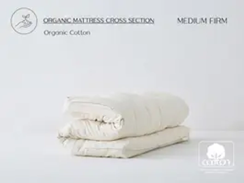 Organic Japanese Shiki Futon Mattress - Japanese Futon Bed - 3 or 5 Inch - Med Firm