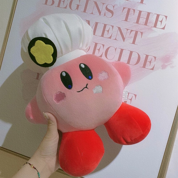 Cute Kirby Plush Toy Kawaii Kirby Plushies Strawberry Kirby Gift Pink Stuffed Toy - D
