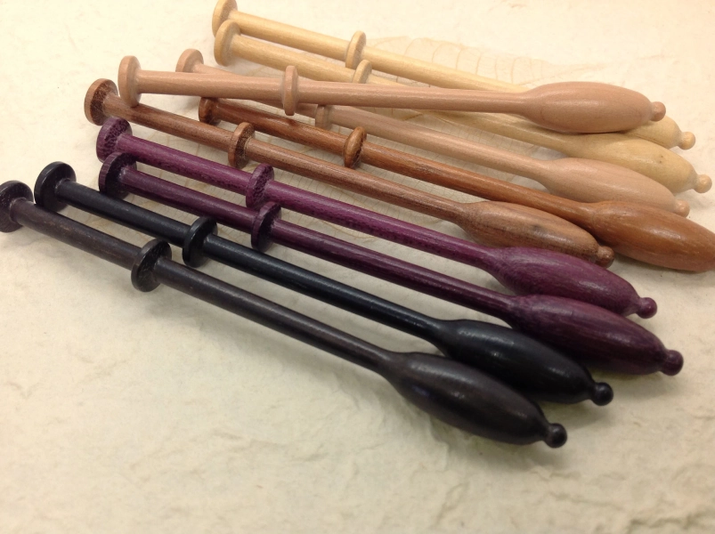 Mixed Woods - Ten Binche Lace Bobbins, Mix 2