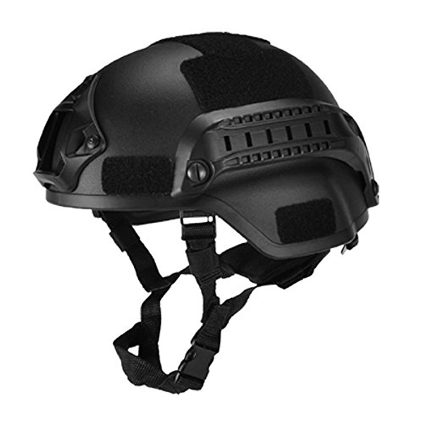Amkya Military Tactical Helmet Airsoft Paintball Head Protector with Night Vision Sports Camera Mount