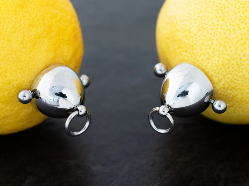 Nipple Piercing made of 316L Stainless Steel with Ring of O - Slave Ring - BDSM Body Jewelry