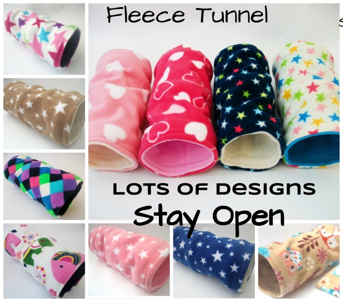 Soft Fleece guinea pig tunnel