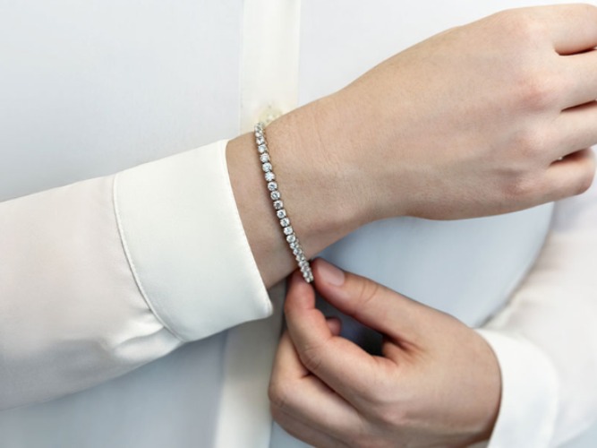 En Ligne Signature Tennis Bracelet - 7" 1.92ct