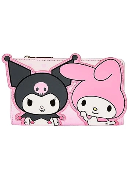 Loungefly Sanrio My Melody and Kuromi Wallet, Bifold, Pink
