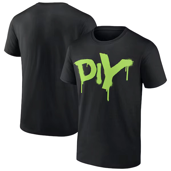 Men's Black Johnny Gargano & Tommaso Ciampa DIYX T-Shirt