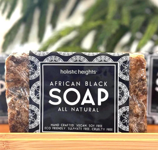 Raw African Black Soap Large approx 1 lb