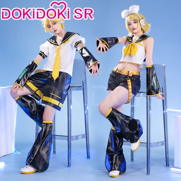 【Ready For Ship】【Size S-2XL】okidoki-SR Vsinger Cosplay Kagamine Rinn / Kagamine Lenn Costume