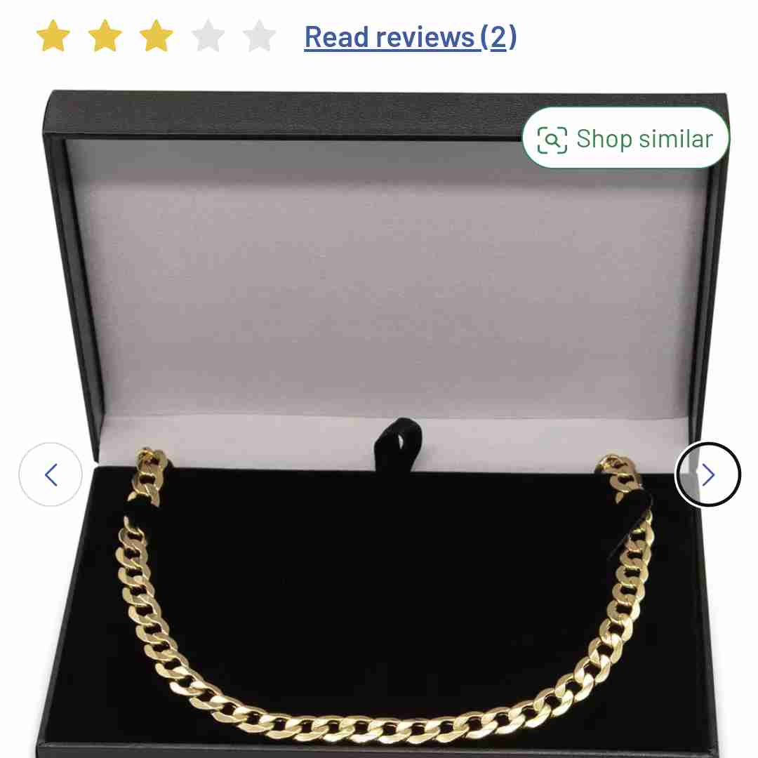 Buy Revere 9ct Yellow Gold Italian Diamond Cut 18 Inch Chain | Womens necklaces | Argos