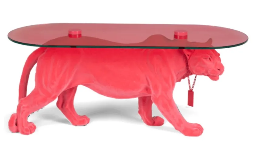Pink Tiger Coffee Table | Bold Monkey Dope As Hell