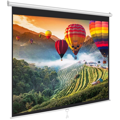 Easy Pull-Down Projector Screen, 72-Inch - Default Title