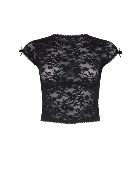 Frankie T-Shirt in Black | By Agent Provocateur New In