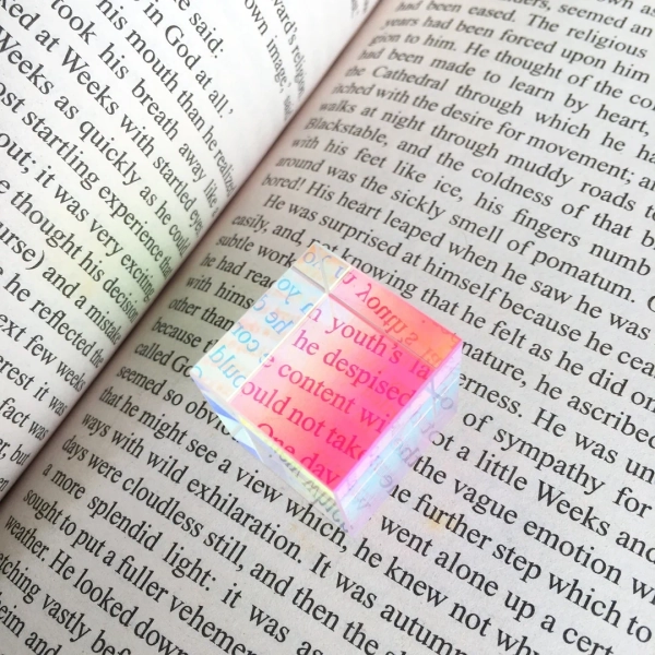 Rainbow Maker Prism Cube Six-sided, 0.5/0.78in, Optical Light Splitting Stained Glass Prism, MINI Clear Crystal Suncatcher Table Decor Gifts - Etsy
