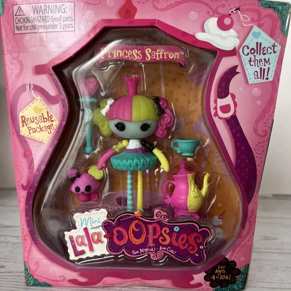 Mini Lalaoopsies Lalaloopsy Princess Saffron Doll Figure 4 Volume 1 Sealed NIB