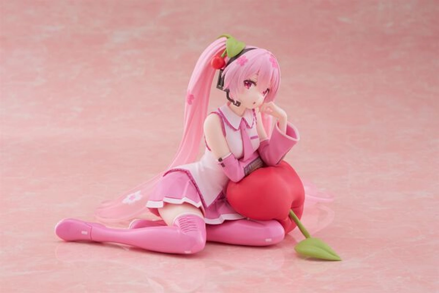 Hatsune Miku - Sakura Miku Desktop Cute Prize Figure (Cherry Cushion Ver.)