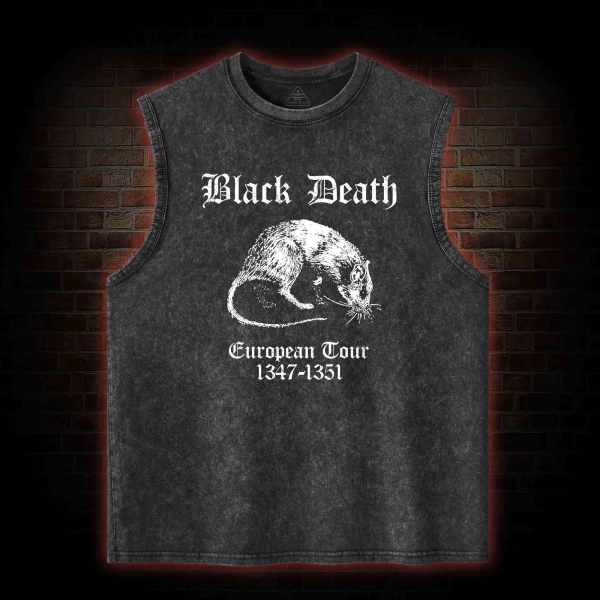 Black Death Washed Tank Top