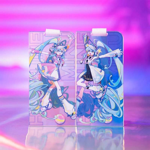 Official Miku Acrylic Keychain Holographic Miku Key Ring