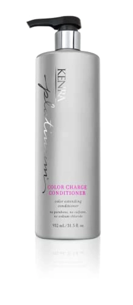 Kenra Platinum Color Charge Conditioner | Color Extending | Recharges Hair Color Up To 50 Washes | Lightweight Moisturizer | Maximum Color Retention | All Hair Types & Colors | 31.5 fl. Oz