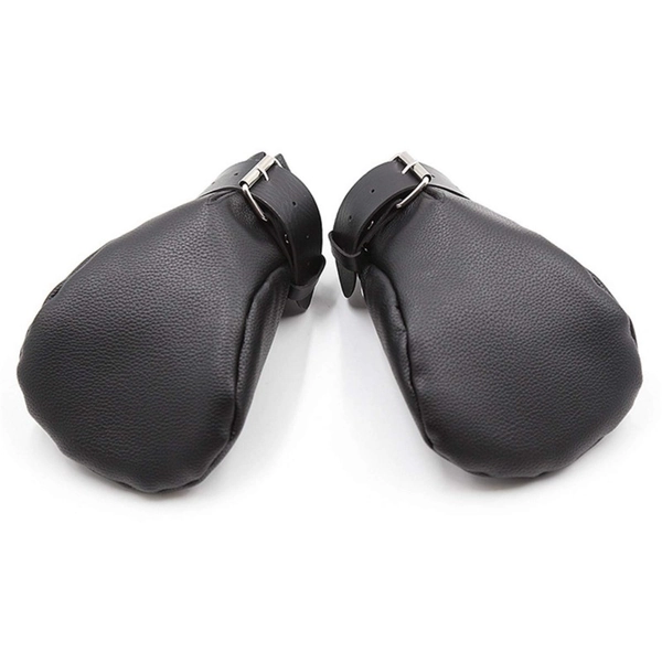 Wyścielane skórzane rękawice do krępowania dog training