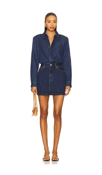 Pixie Mix Media Mini Dress