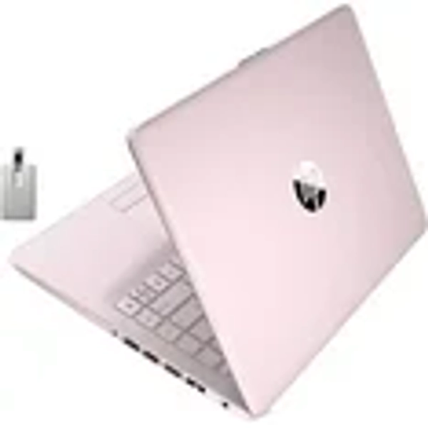 HP Stream Laptop, 14" HD SVA Laptop, Intel Celeron N4000 Processor, 4GB RAM, 64GB eMMC flash memory, Intel UHD Graphics 600, 1-Year Office, Bluetooth, Win 10S, Pink, 128GB Hotface USB Card