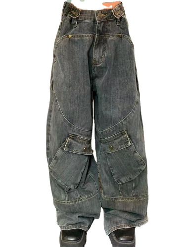 grunge cargo jeans