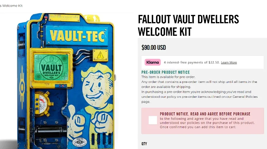 FALLOUT VAULT DWELLERS WELCOME KIT
