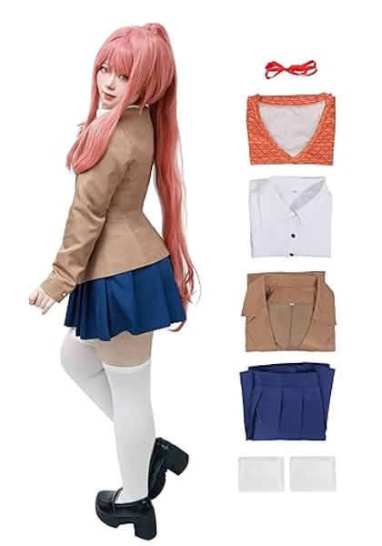 C-ZOFEK Doki Cosplay Costume Anime School Uniform for Women's Outfit Full Set