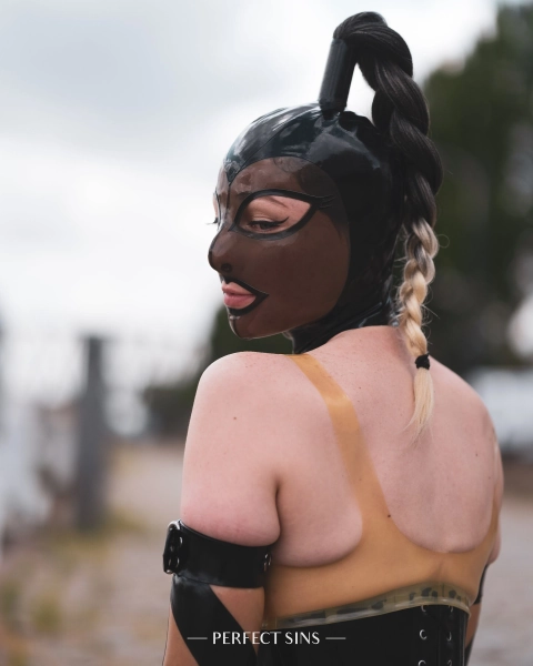 Custom made LATEX transparent face hood