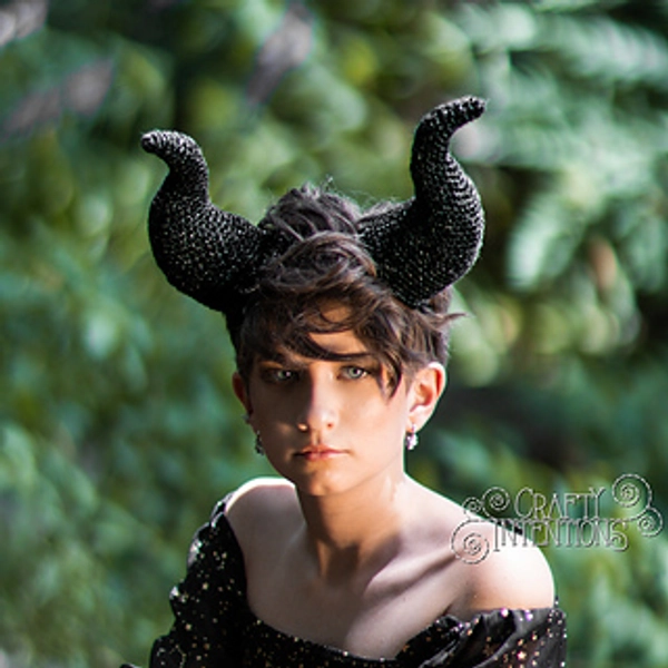 Wearable Villain Horns Set 7 pattern by Megan Lapp