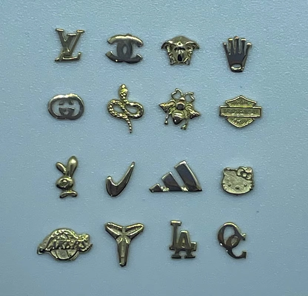 18k Gold LOGO Tooth Gems