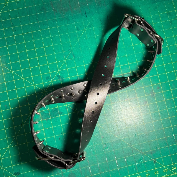 Double Ended Inspiked Belt, 30"-49"