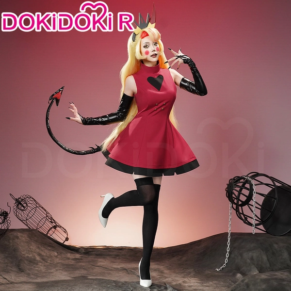 【ready for ship】【Size S-3XL】DokiDoki-R Anime Hell Hotel Cosplay Costume Battle Dress / Tails