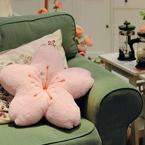 Tuelaly Cherry Blossom Pillow Kawaii Room Decor Japanese Kawaii Stuff Aesthetic Plush Pillows Decorative for Girls Bed Sofa Car