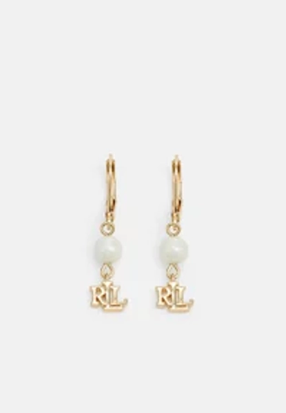 LOGO DROP - Earrings - gold-coloured