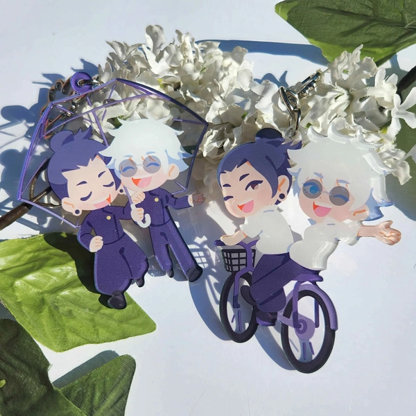 Satosugu Sorcerer Umbrella & Bicycle Acrylic Charms