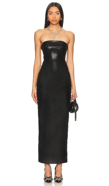 Alexandra Faux Leather Dress