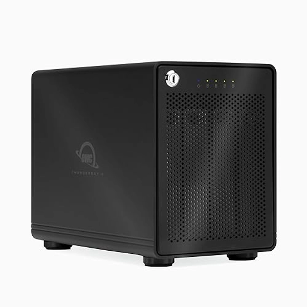 OWC ThunderBay 4 RAID 5 with Dual Thunderbolt 3 Ports (0GB RAID), Includes SoftRAID XT
