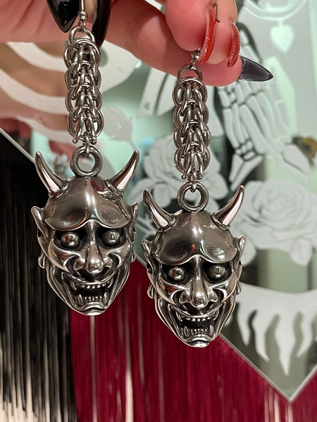 Jewelry | Pendant size Hannya earrings