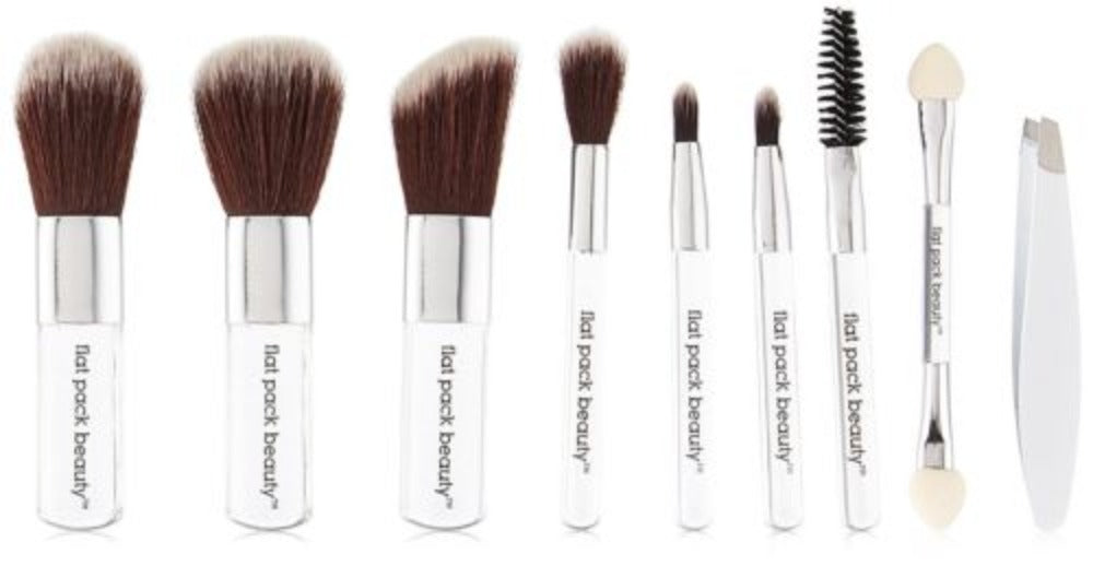 10 PCS Set 3" Mini Pocket Size Make Up Brush Set