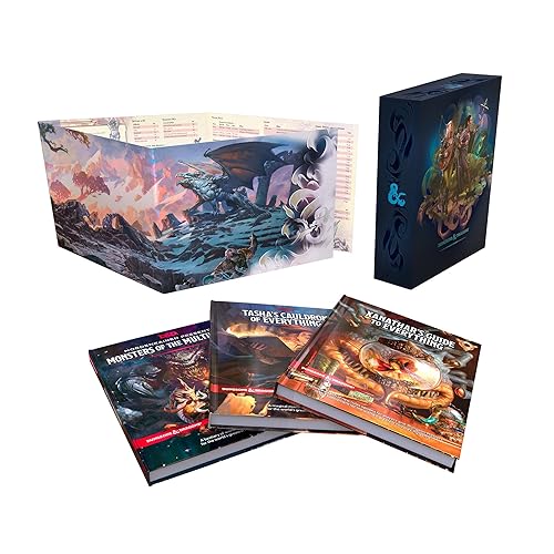 Dungeons & Dragons Rules Expansion Gift Set (D&D Books)- Tasha's Cauldron of Everything + Xanathar's Guide to Everything + Monsters of the Multiverse + DM Screen: 1
