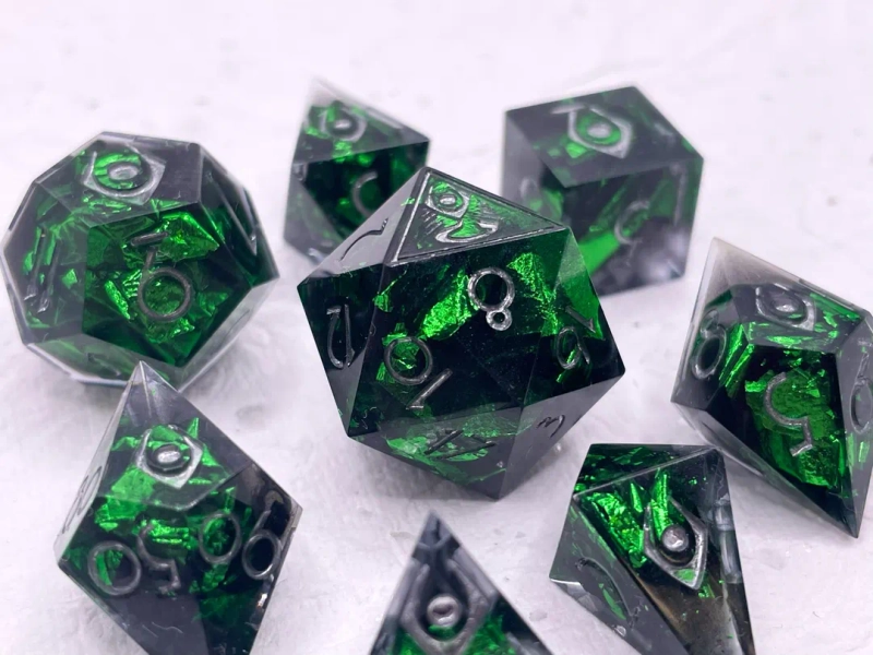 Undead Handmade Dice Set D&D TTRPG Sharp Edge - Etsy.de
