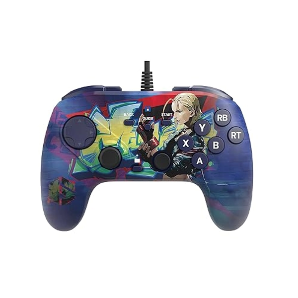 HORI Fighting Commander OCTA (Street Fighter 6 Cammy Edition) for Windows PC - Tournament Grade Wired Fightpad Officially Licensed by Capcom