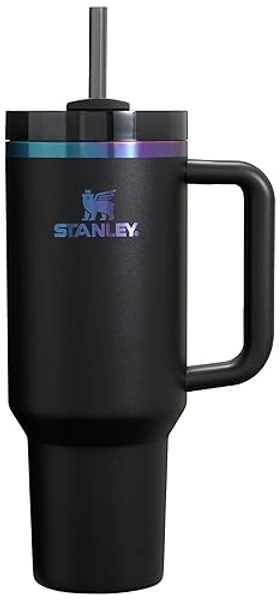 STANLEY Quencher H2.0 Tumbler with Handle & Straw 30 oz Black Chroma | Twist On 3-Way Lid | Cupholder Compatible for Travel | Insulated Stainless Steel Cup | BPA-Free