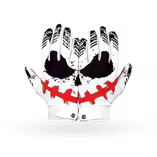 Eternity Gears Jester Football Gloves - Tacky Grip Adult & Youth Size